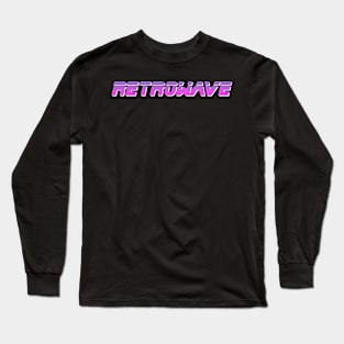 RETROWAVE (on black) Long Sleeve T-Shirt